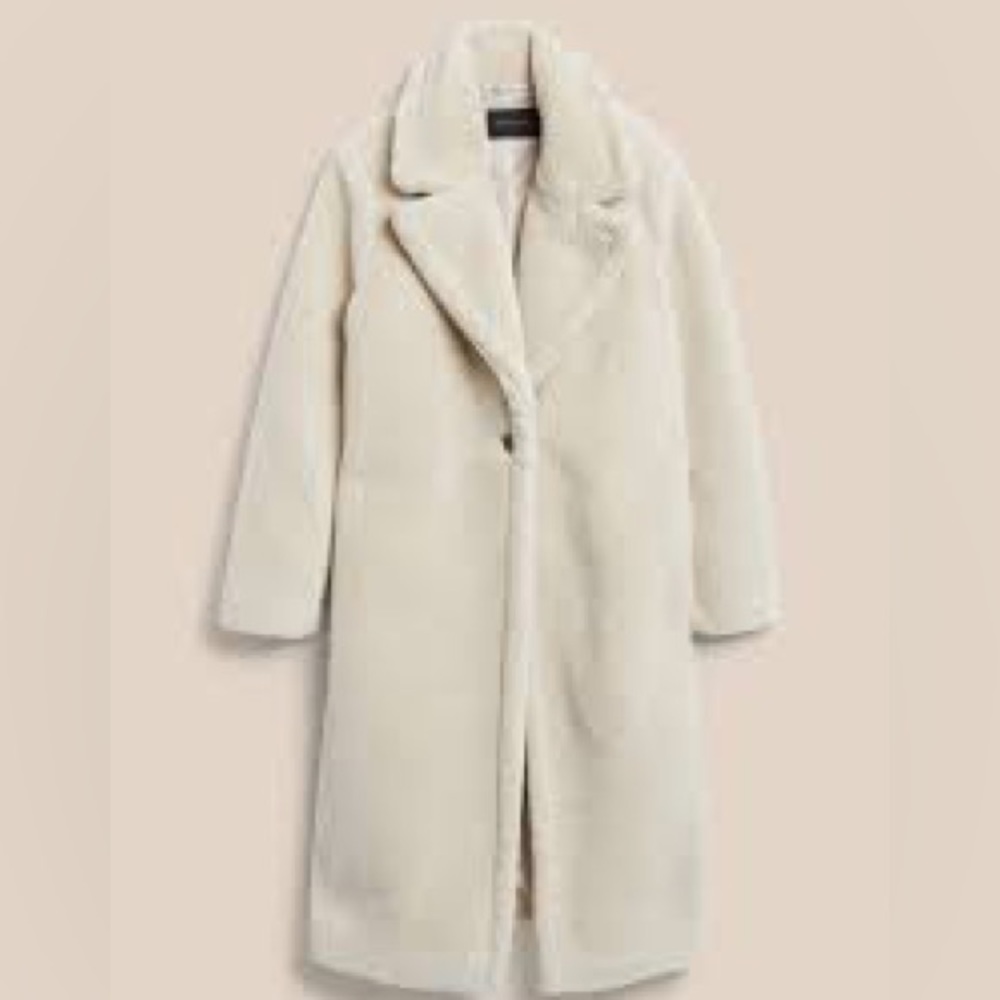 Banana Republic Factory Long Teddy Coat